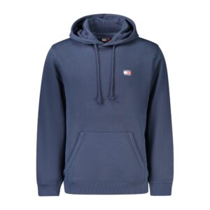 Casual Blue Cotton Mens Hoodie designed by Tommy Hilfiger