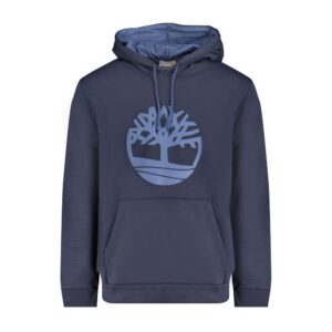 Blue Cotton Mens Hoodie designed by Timberland