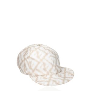Stylish Beige FF Silk Baseball Cap designed by Fendi
