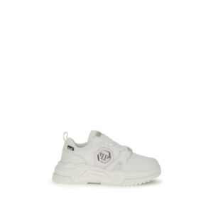 Trendy White Athletic Sneakers designed by Phillipp Plein