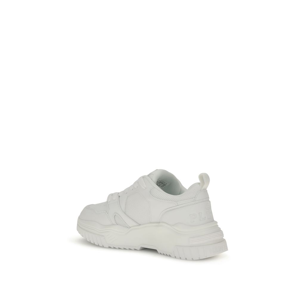 Trendy White Athletic Sneakers designed by Phillipp Plein - Image 3