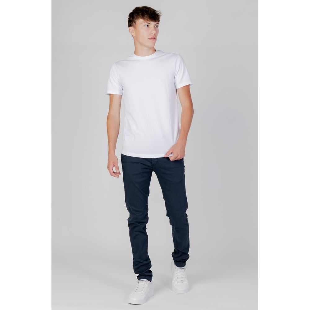 White Cotton T-Shirt designed by Armani Exchange - Image 3