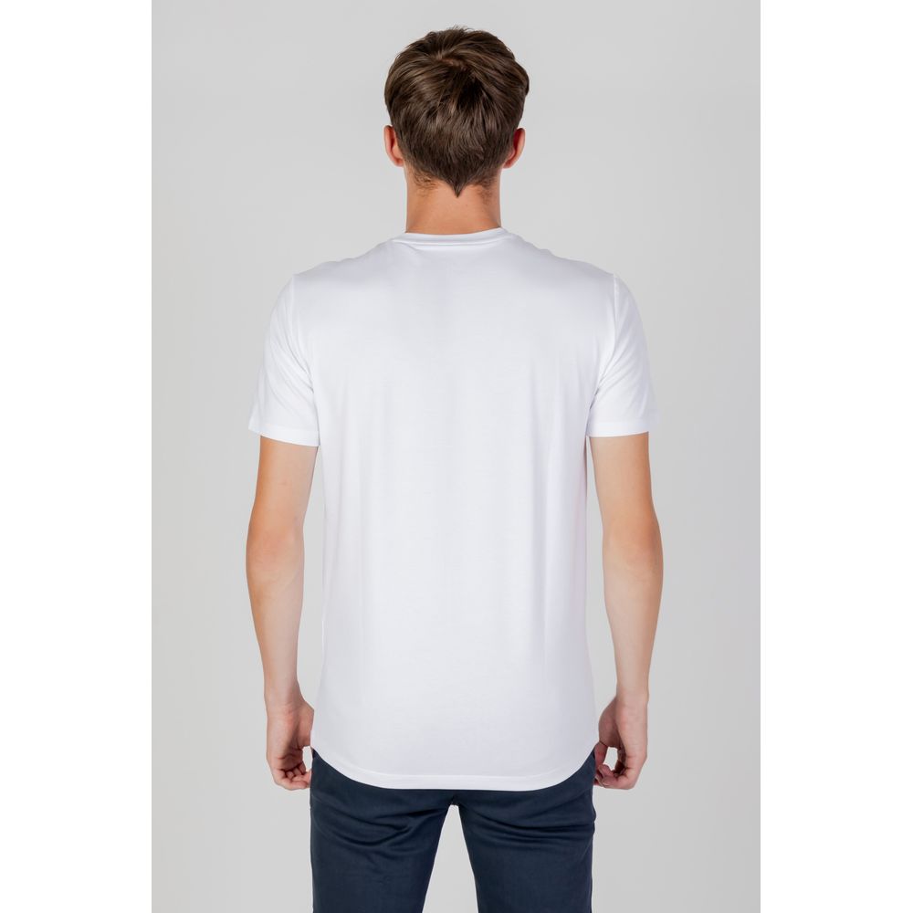 White Cotton T-Shirt designed by Armani Exchange - Image 4