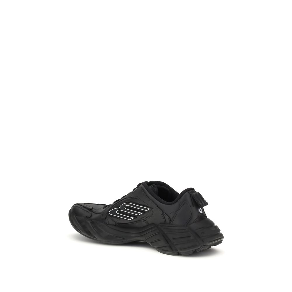 Black Calf Leather Bos Taurus Sneakers designed by Balenciaga - Image 3