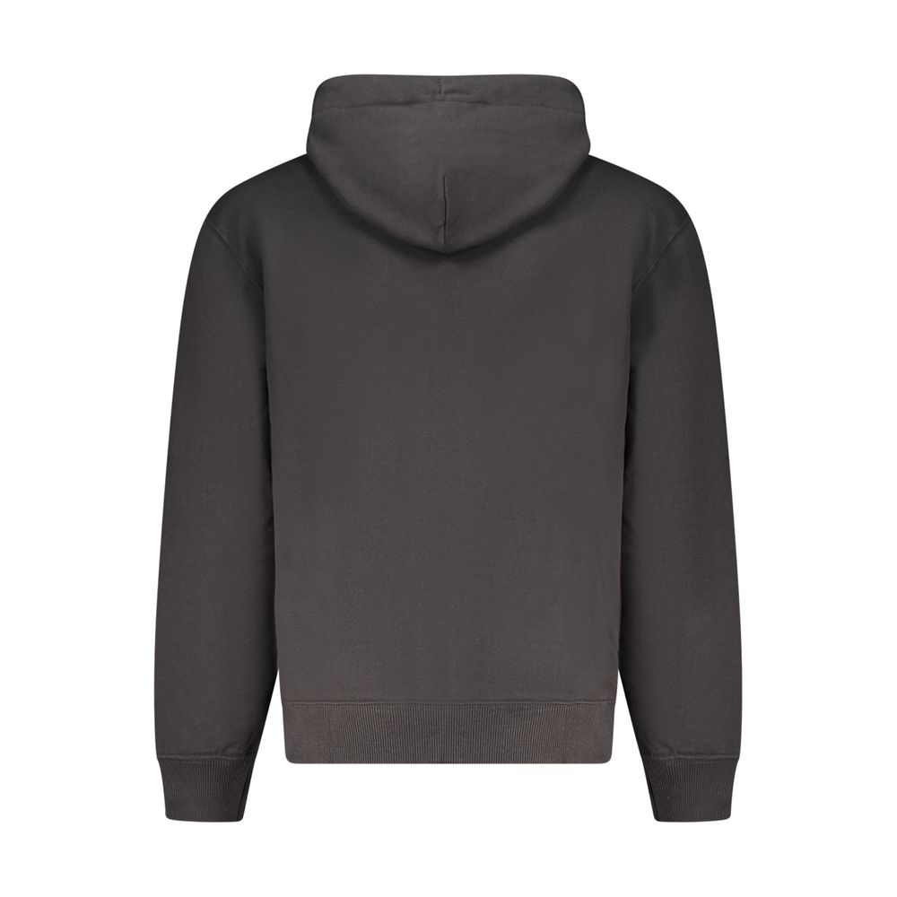 Black Cotton Mens Sweater Hoodie designed by Calvin Klein - Image 2
