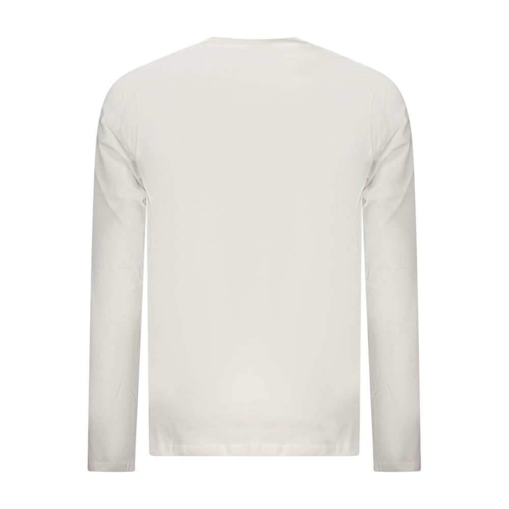 White Cotton Men T-Shirt - Image 2