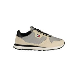 Trendy Grigio Leather Men Sneaker designed by Tommy Hilfiger