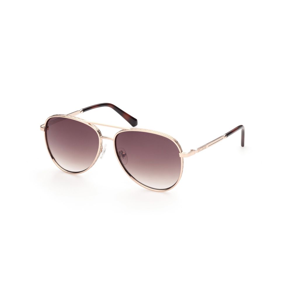 Gold Metal Mens Sunglasses designed by Guess
