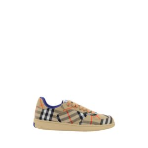 Stylish Beige Low Top Sneakers designed by Burberry