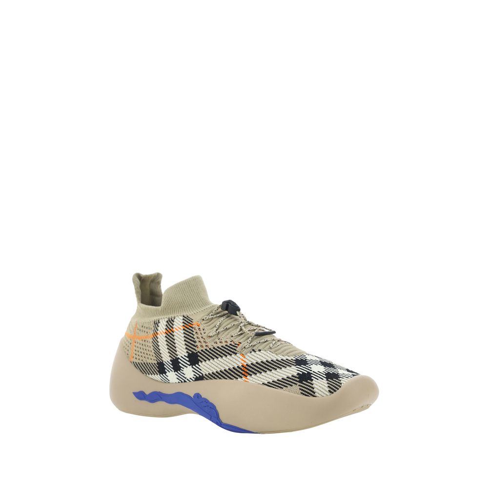 Stylish Checked Athletic Sneakers designed by Burberry - Image 2