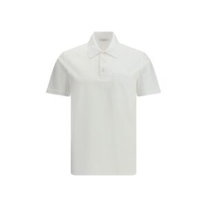 White Cotton Polo Shirt