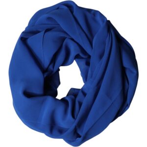 Blue Silk Neck Wrap Shawl Mens Scarf by Dolce&Gabbana