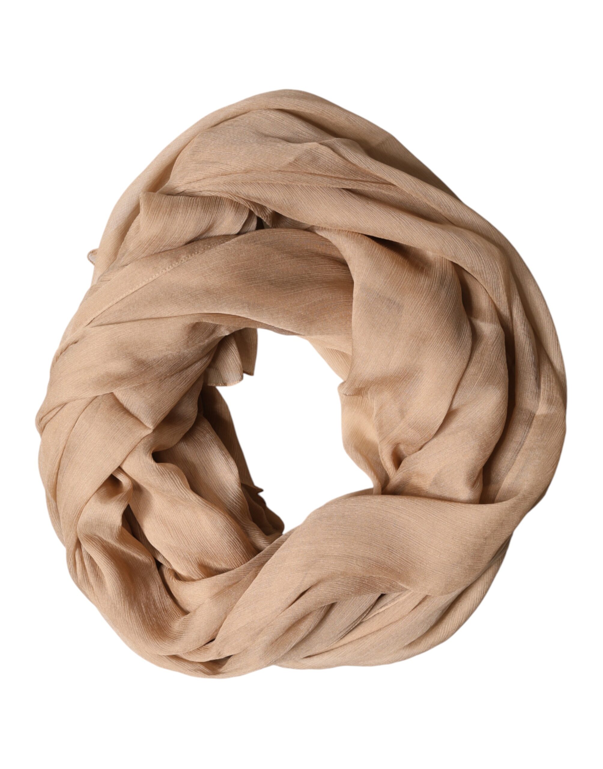 Brown Silk Neck Wrap Shawl Mens Scarf by Dolce&Gabbana - Image 2