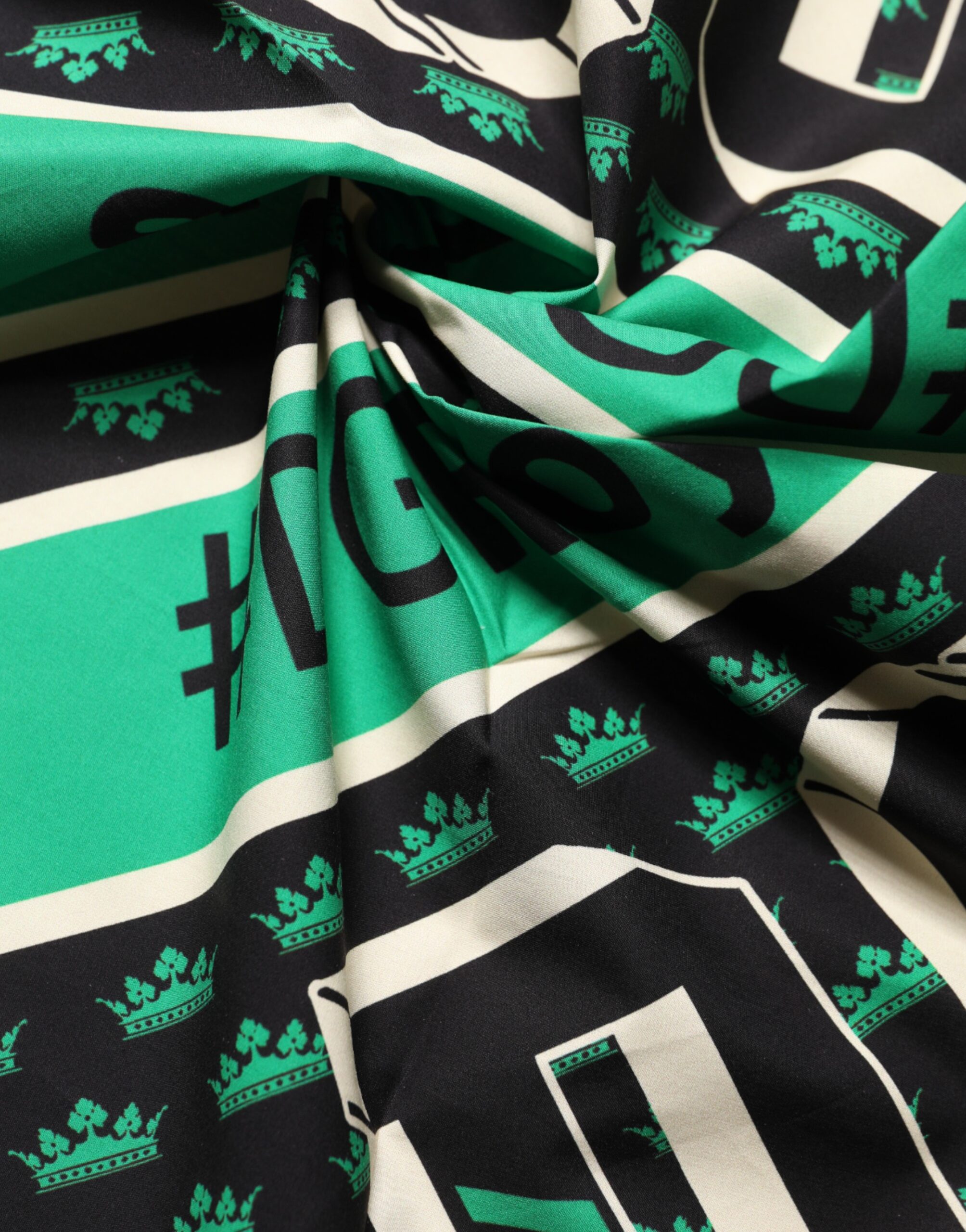 Multicolor DG Royals Square Foulard Scarf by Dolce&Gabbana - Image 3