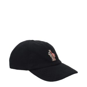Chic Black Logo Baseball Cap designed by Moncler