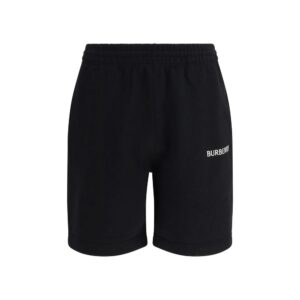 Black Cotton Bermuda Shorts designed by Burberry