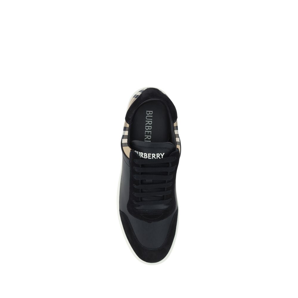 Iconic Logo Leather Low Top Sneakers designed by Burberry - Image 4