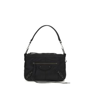 Black Polyamide Shoulder Bag