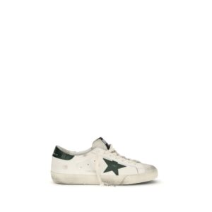 White Calf Leather Bos Taurus Low Top Sneakers