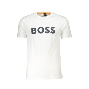 White Cotton Men T-Shirt