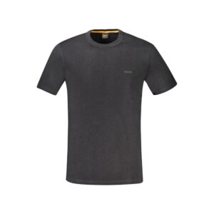 Black Cotton Men's T-Shirt