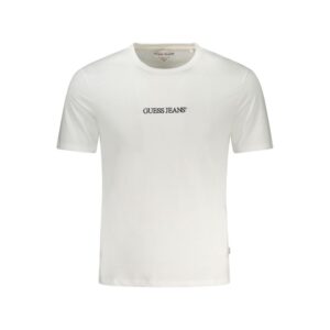 Trendy Bianco Cotton Mens T-Shirt designed by Guess