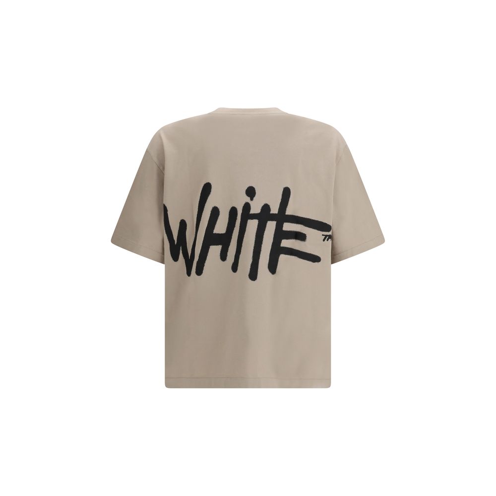 Trendy Beige Soft Cotton T-Shirt designed by Off-White - Image 2
