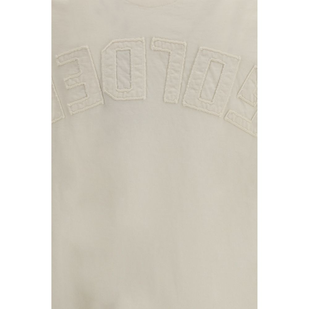 Stylish Beige Cotton T-Shirt designed by Golden Goose - Image 3