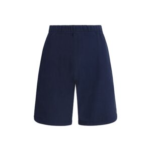 Trendy Blue Cotton Bermuda Shorts designed by Kenzo