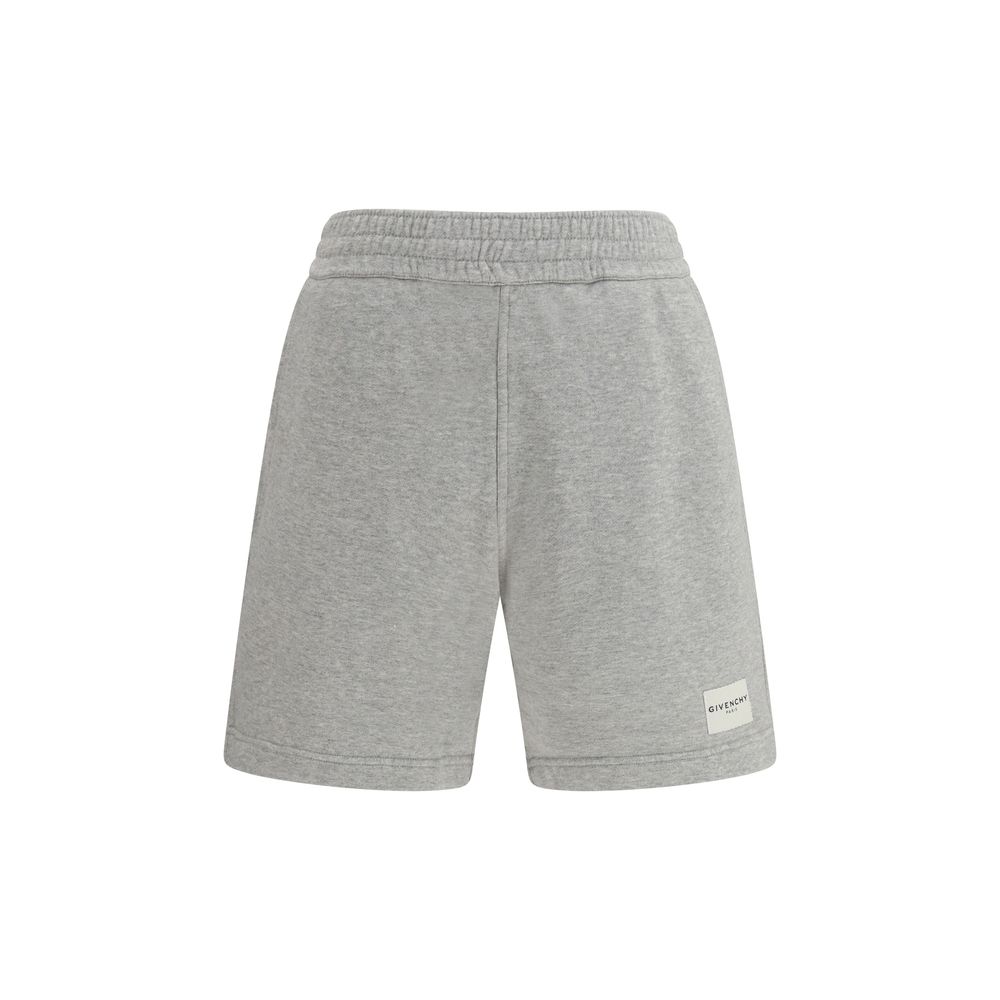 Gray Cotton Bermuda Shorts designed by Givenchy
