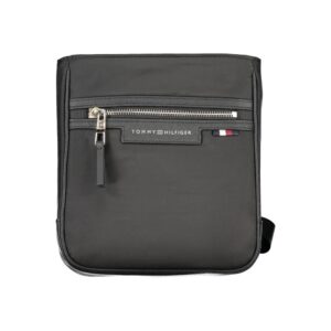Black Polyester Men Shoulder Bag