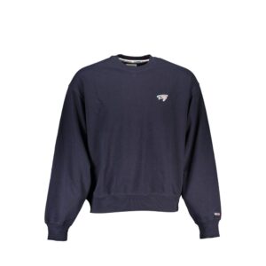 Blue Cotton Men Sweatshirt