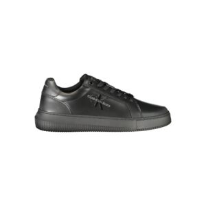 Black Leather Men Sneaker