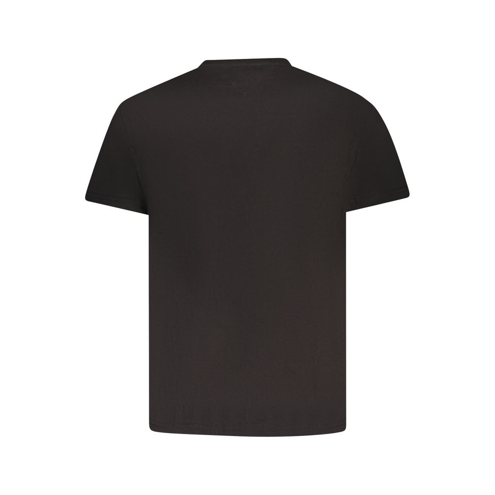 Black Cotton Men T-Shirt - Image 2