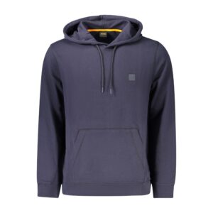 Blue Cotton Men's Hoodie