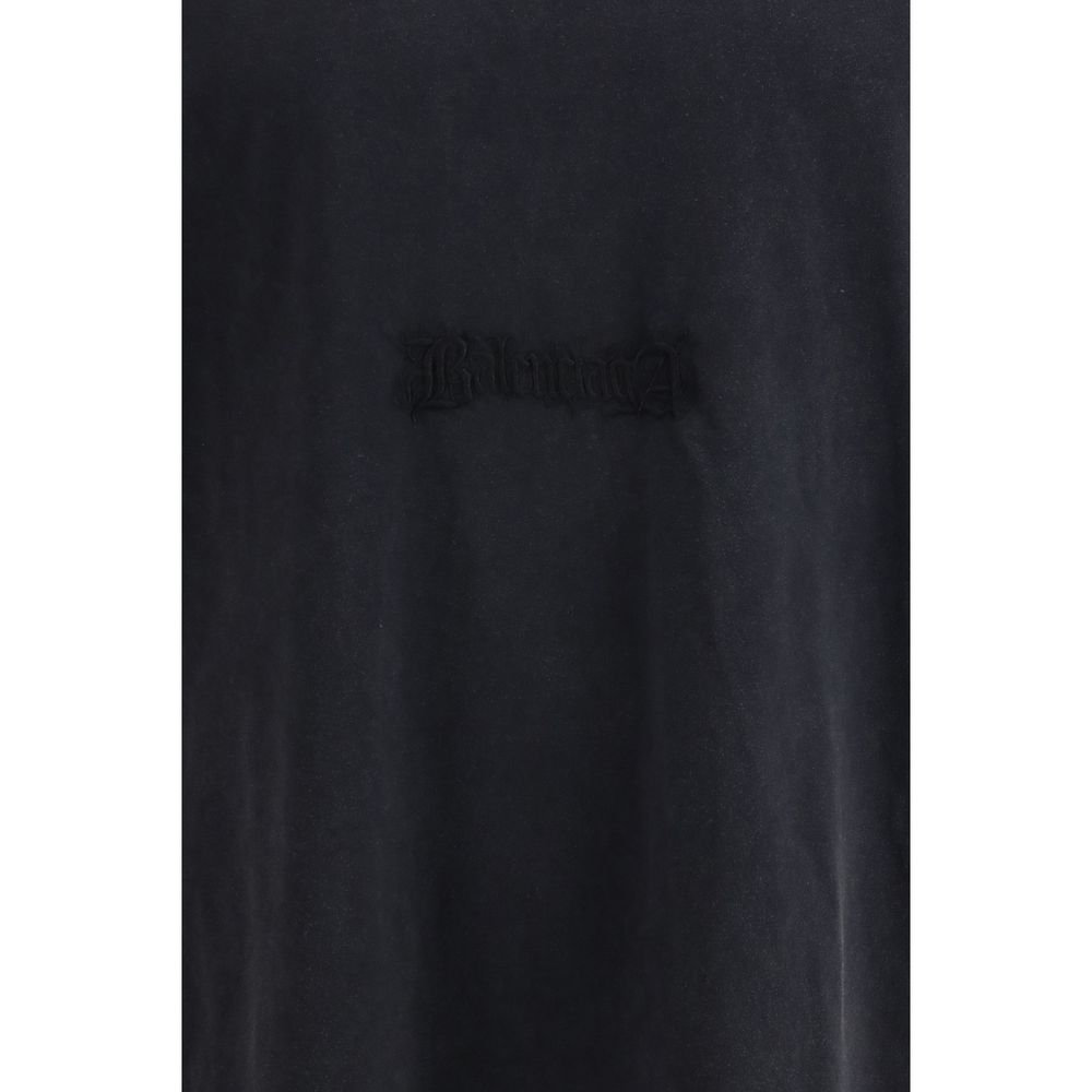Elegant Black Cotton T-Shirt designed by Balenciaga - Image 3