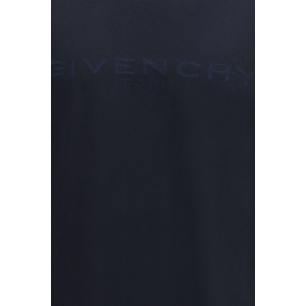 Elegant Blue Soft Cotton T-Shirt designed by Givenchy - Image 3