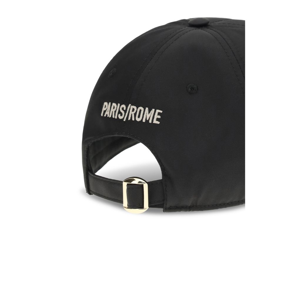 Black Cotton Baseball Cap designed by Valentino Garavani - Image 3