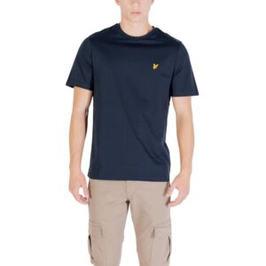 Trendy Blue Cotton T-Shirt designed by Lyle&Scott