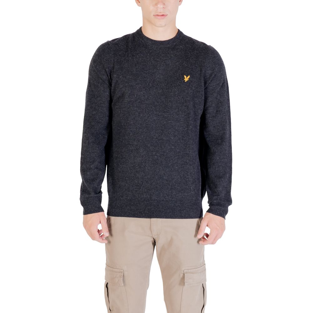 Classic Black Lambswool Sweatshirt designed by Lyle&Scott