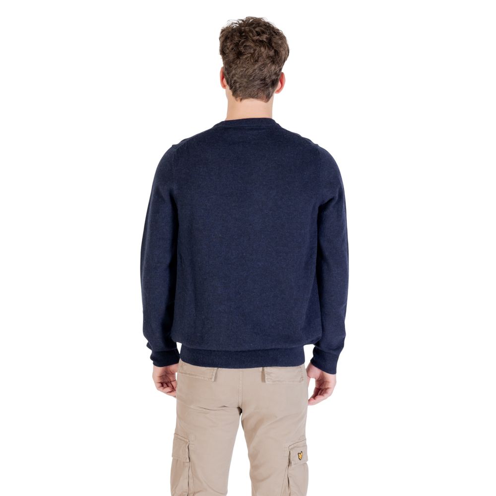 Classic Blue Lambswool Sweatshirt designed by Lyle&Scott - Image 2