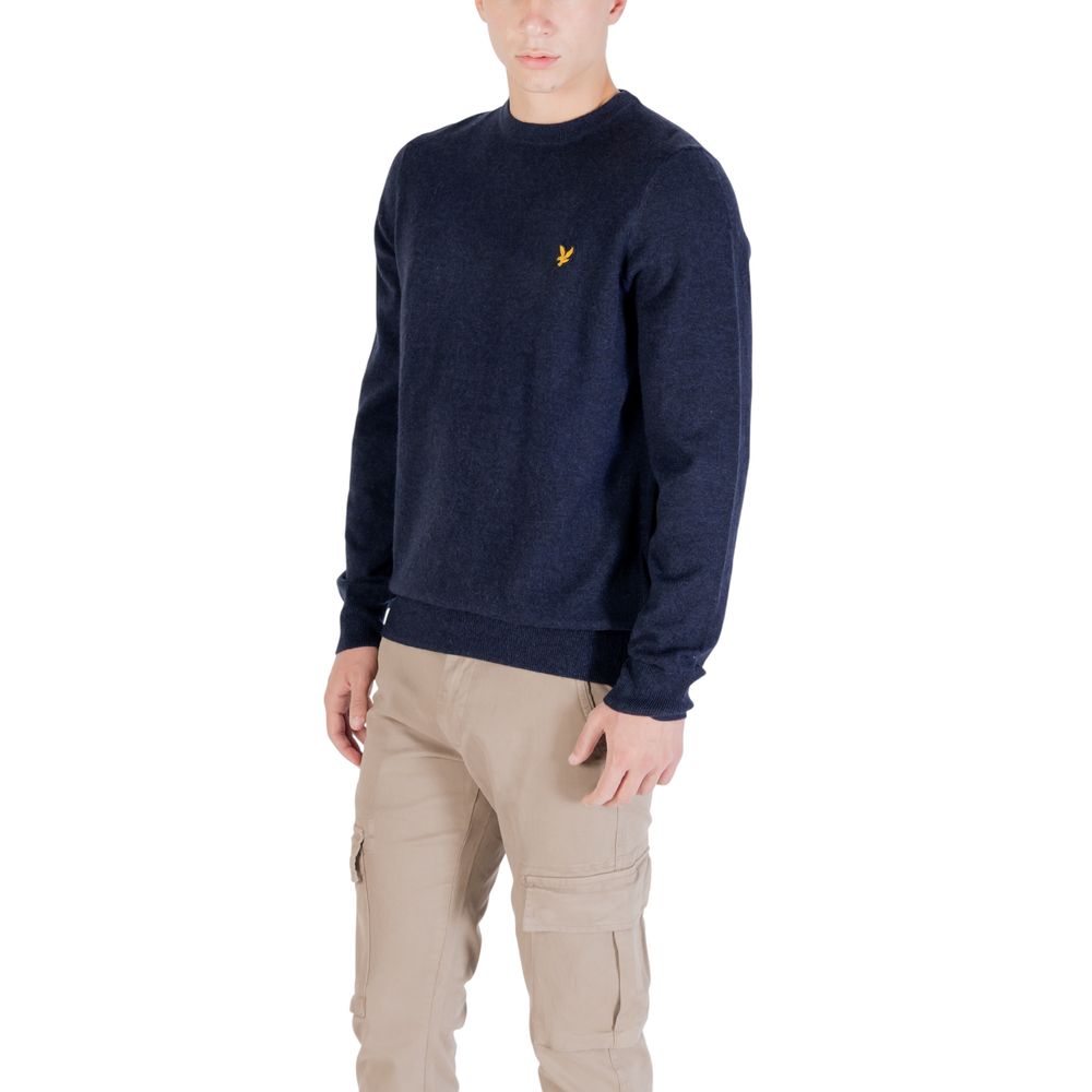 Classic Blue Lambswool Sweatshirt designed by Lyle&Scott - Image 3