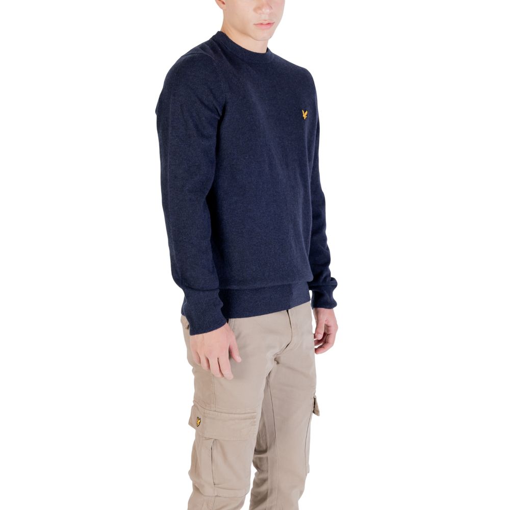 Classic Blue Lambswool Sweatshirt designed by Lyle&Scott - Image 4