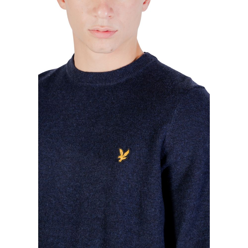 Classic Blue Lambswool Sweatshirt designed by Lyle&Scott - Image 5