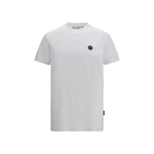 Trendy White Cotton T-Shirt designed by Phillipp Plein