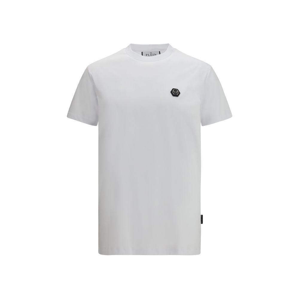 Trendy White Cotton T-Shirt designed by Phillipp Plein
