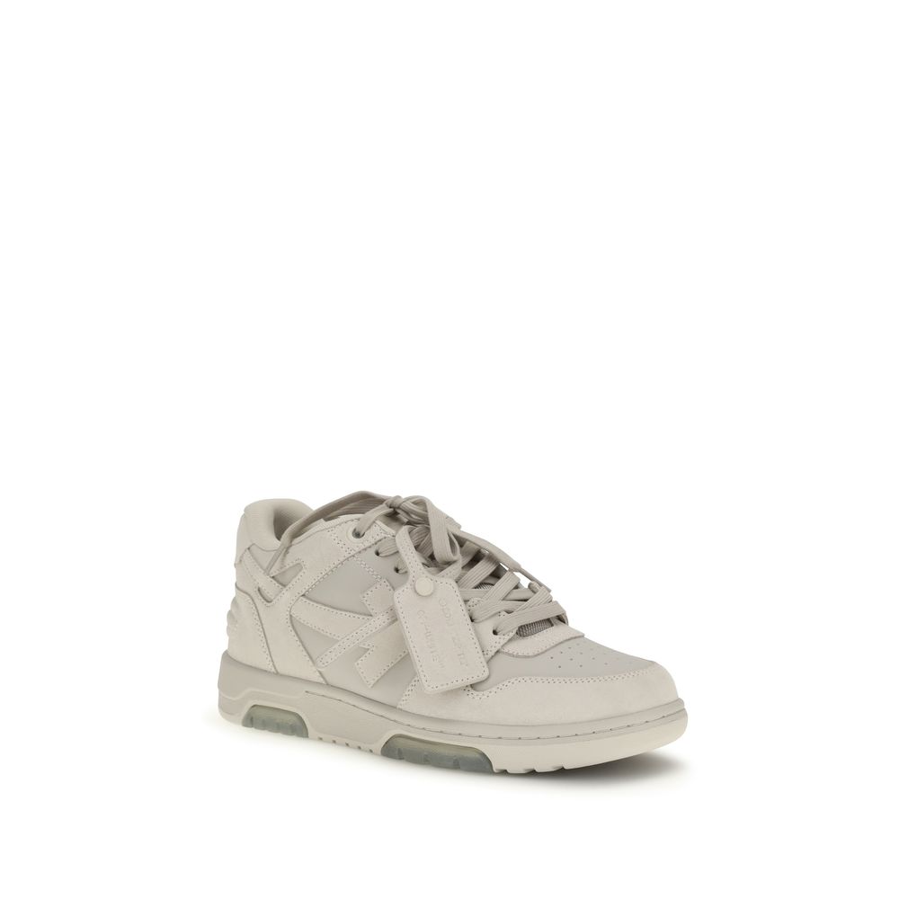 Stylish Beige Leather Low Top Sneakers designed by Off-White - Image 2