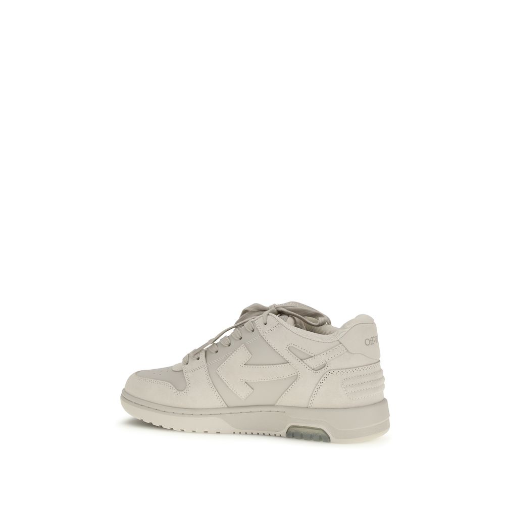 Stylish Beige Leather Low Top Sneakers designed by Off-White - Image 3