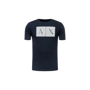 Smart Blue Cotton T-Shirt designed by Armani Exchange