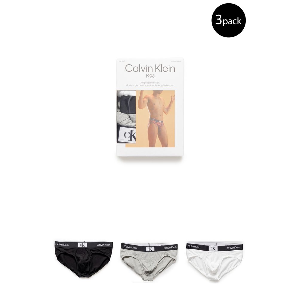 White Cotton Briefs Underwear designed by Calvin Klein